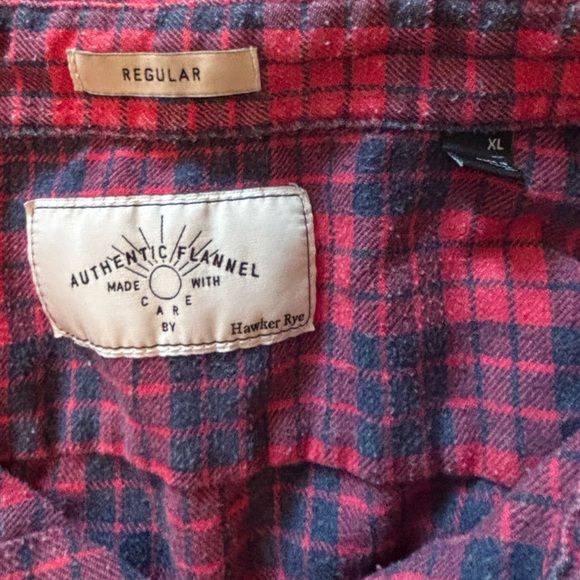 XL Hawker Rye flannel button up. - Picture 2 of 2